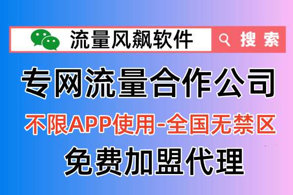 专网流量合作公司：流量风飙软件，您值得信赖
